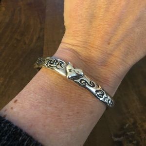 ❤️“Fearless Soul” Handmade Silver plated Cuff